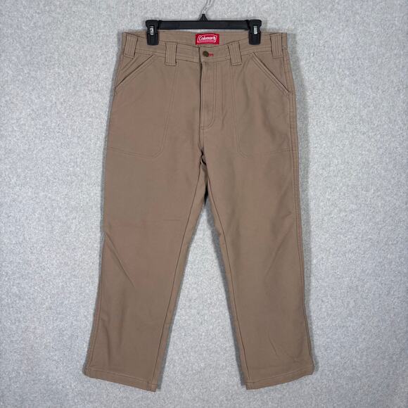 Coleman Insulated Carpenter Pant Mens 32 Canvas Rugged Stretch Work Actual 34x28 - Picture 1 of 11